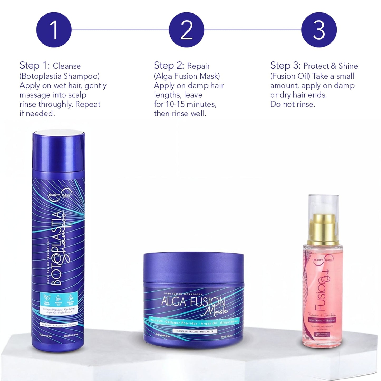 Beauty Gang Botoplastia Vegan Shampoo Hydrating, pH Balanced, Alcohol-Free
