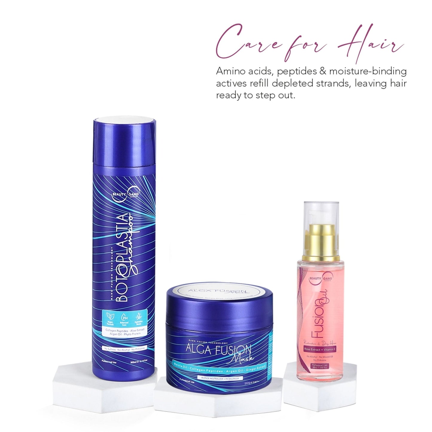 Beauty Gang Rose Extract Vitamin E Fusion Oil Hair Serum Keratin, D-Panthenol