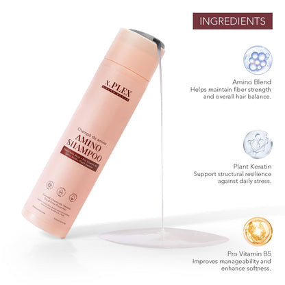 Beauty Gang Experts x.PLEX Amino Shampoo with Hyaluronic Acid & Pro-Vitamin B5 Plant Keratin