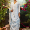 Indyancart IE Women Ethnic Motifs Embroidered Regular Chikankari Pure Cotton Kurta with Trousers & With Dupatta