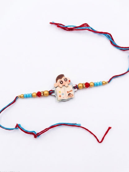 Anouk Kids Shinchan Character Artificial Beads Thread Rakhi