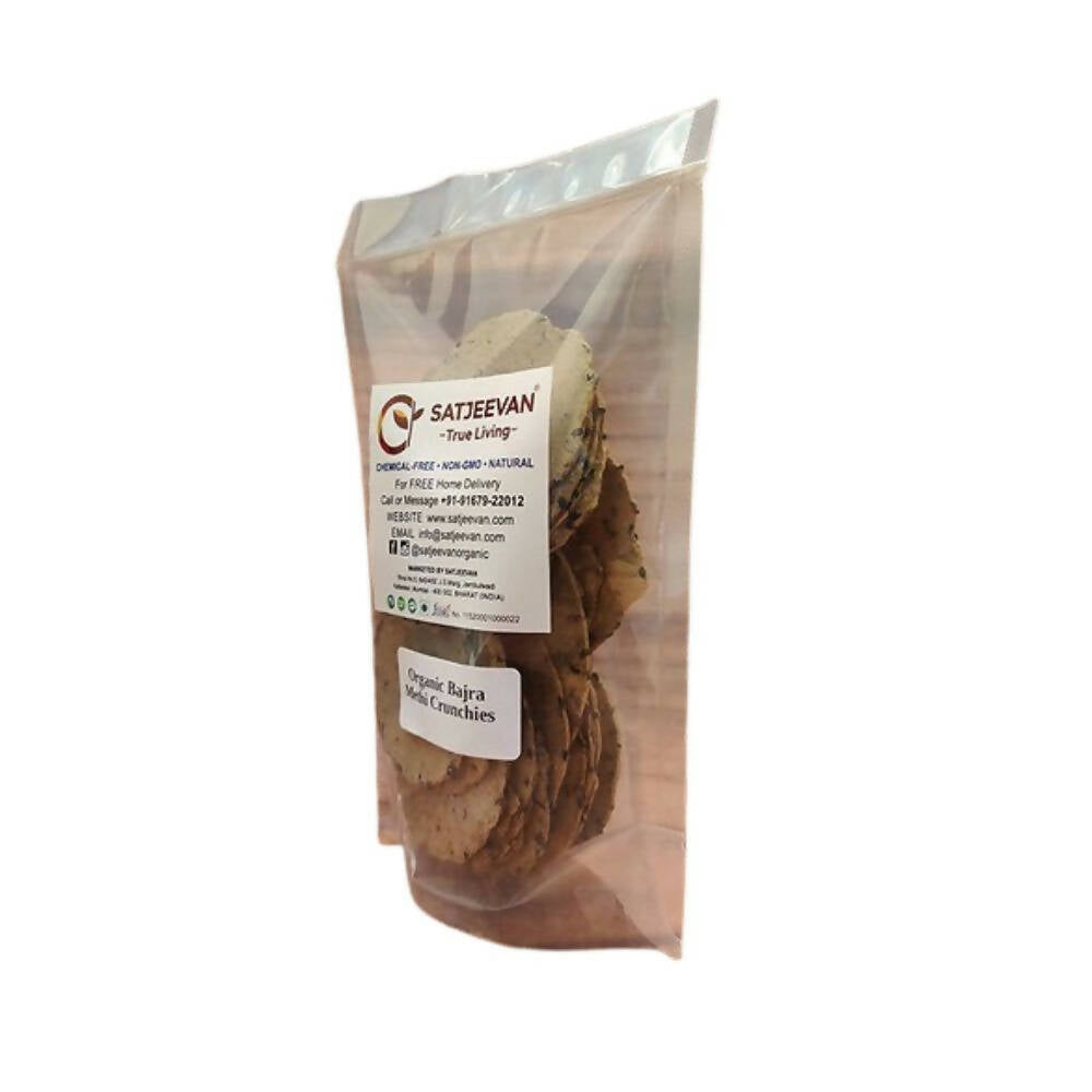 Satjeevan Organic Bajra Methi Crunchies - Indyancart