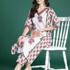Dhiyona IE Women Ethnic Motifs Printed Regular Pure Cotton Kurta with Trousers