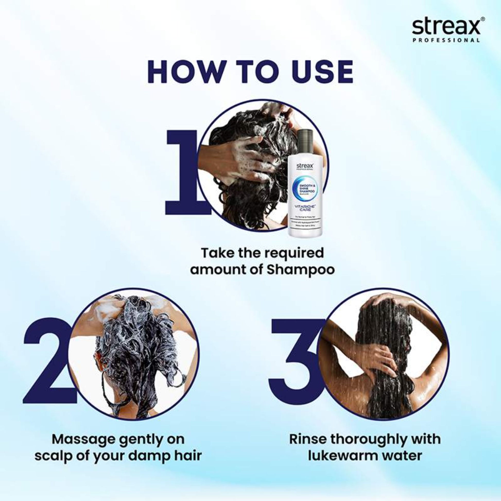 Streax Professional Vitariche Care Smooth & Shine For Normal to Dry Hair