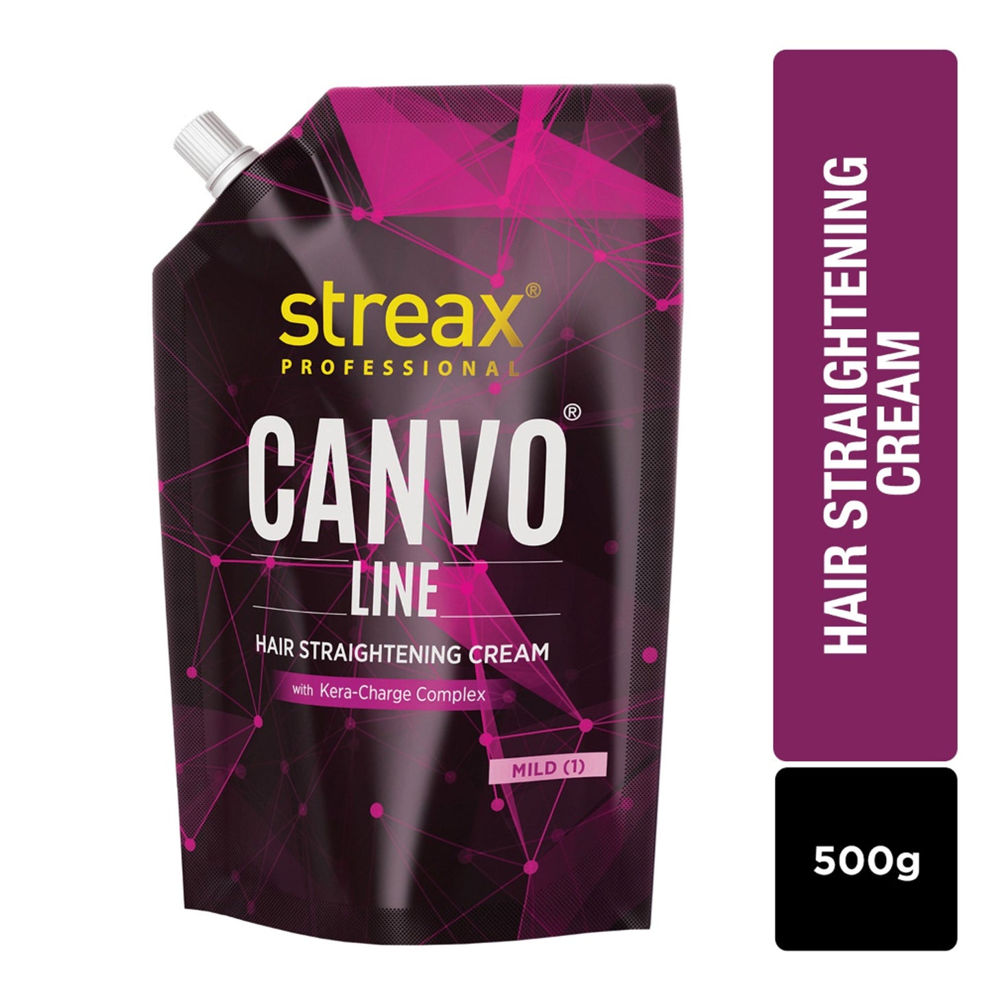 Streax Professional Canvoline Hair Straightening Cream For Curly & Frizzy Hair Mild