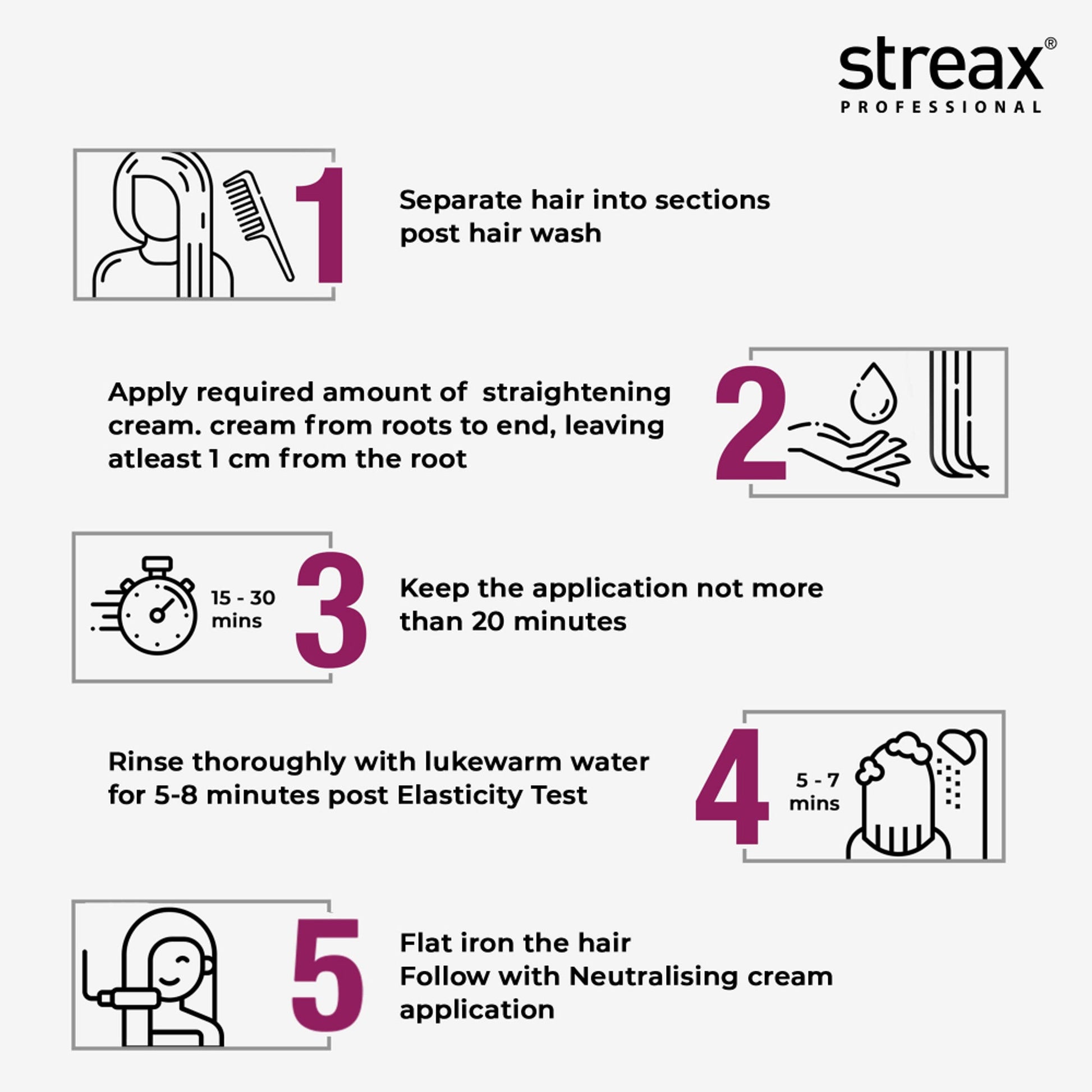 Streax Professional Canvoline Hair Straightening Cream For Curly & Frizzy Hair Mild