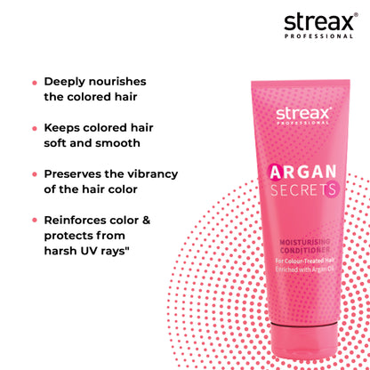Streax Professional Argan Secrets Colour Protect Conditoner for Coloured Hair