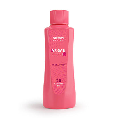 Streax Professional Developer 20 Volume 6% For Hair Color With Argan Secrets Colourant