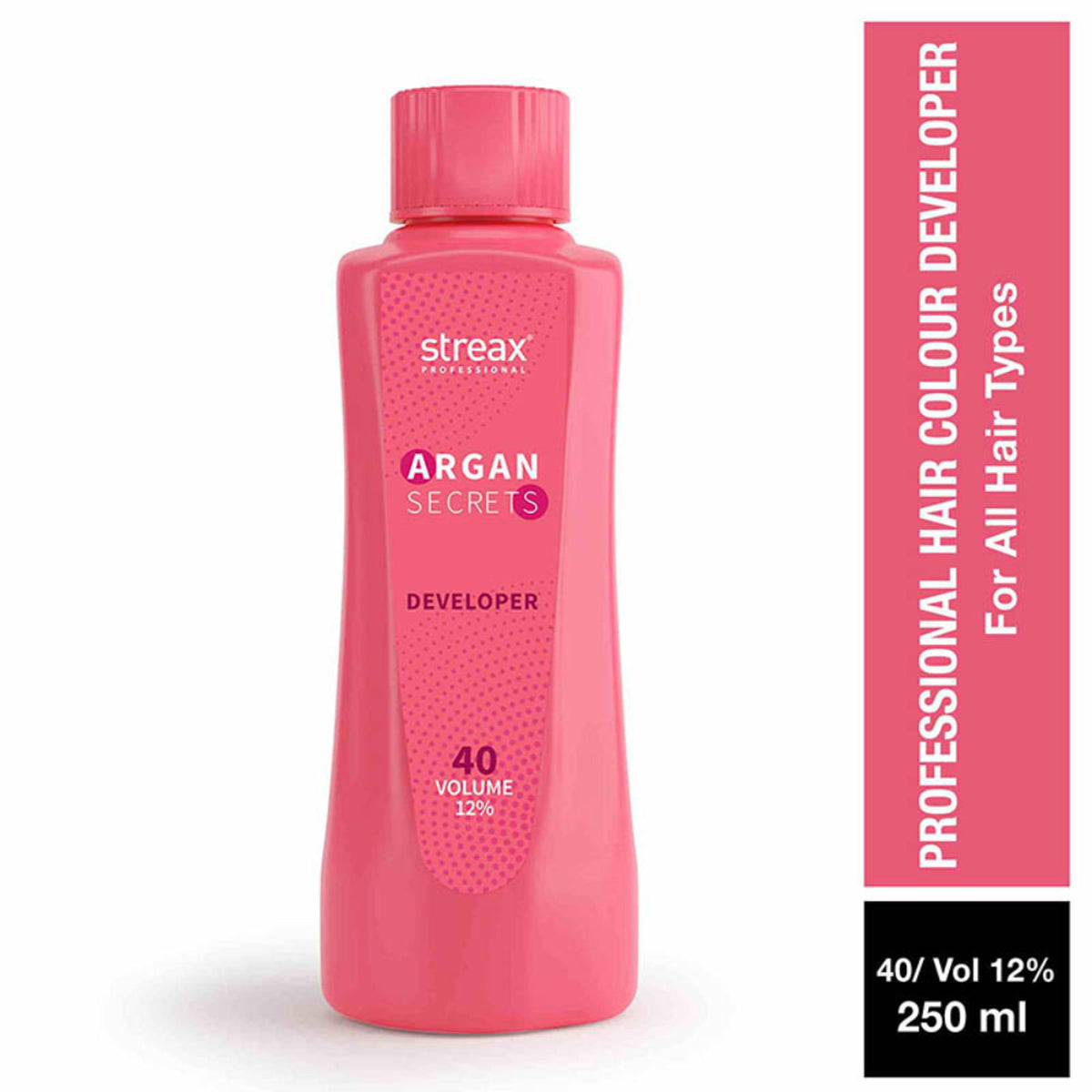 Streax Professional Developer 40 Volume 12% For Hair Color With Argan Secrets Colourant