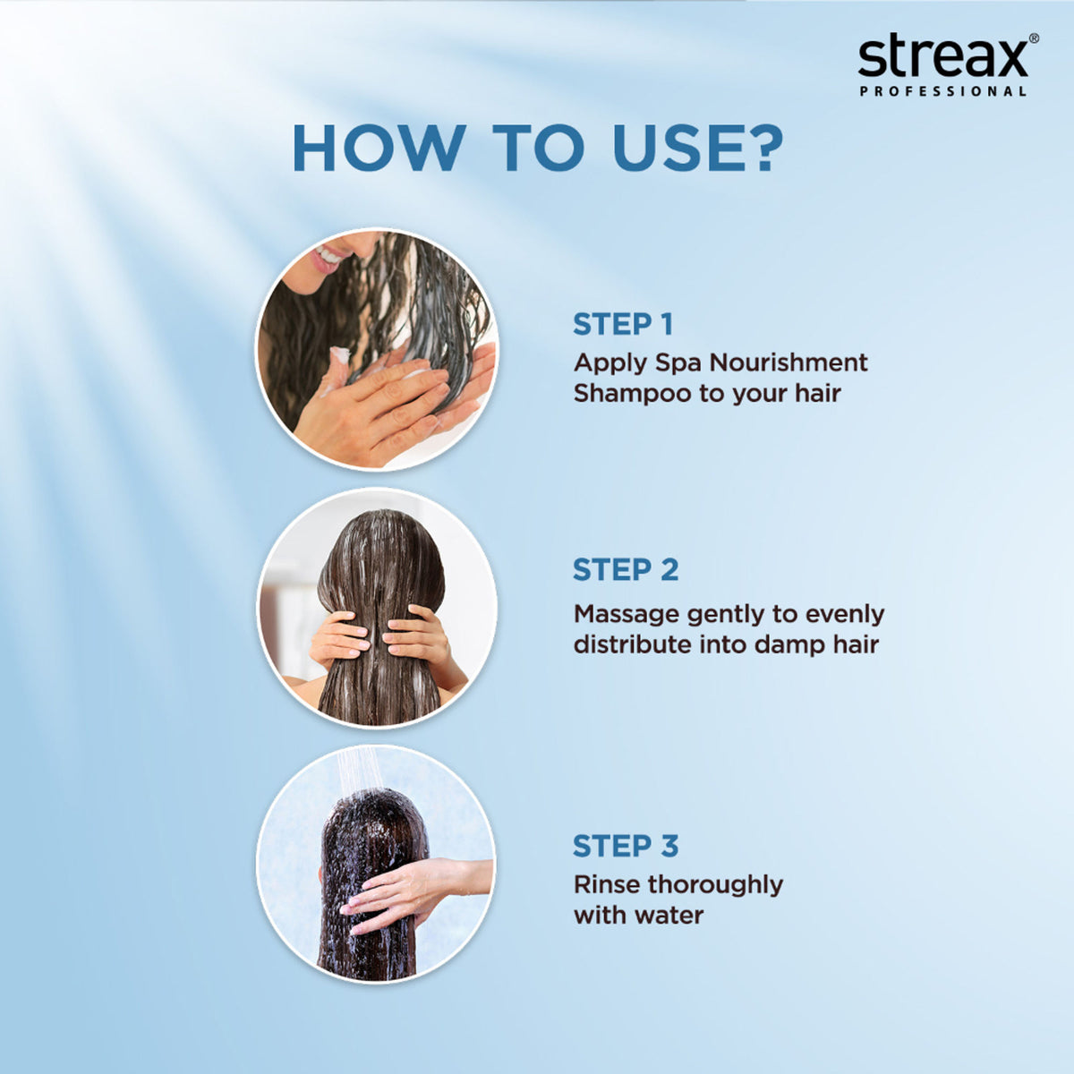 Streax Professional Spa Nourishment Shampoo, With Honey and Olive Oil
