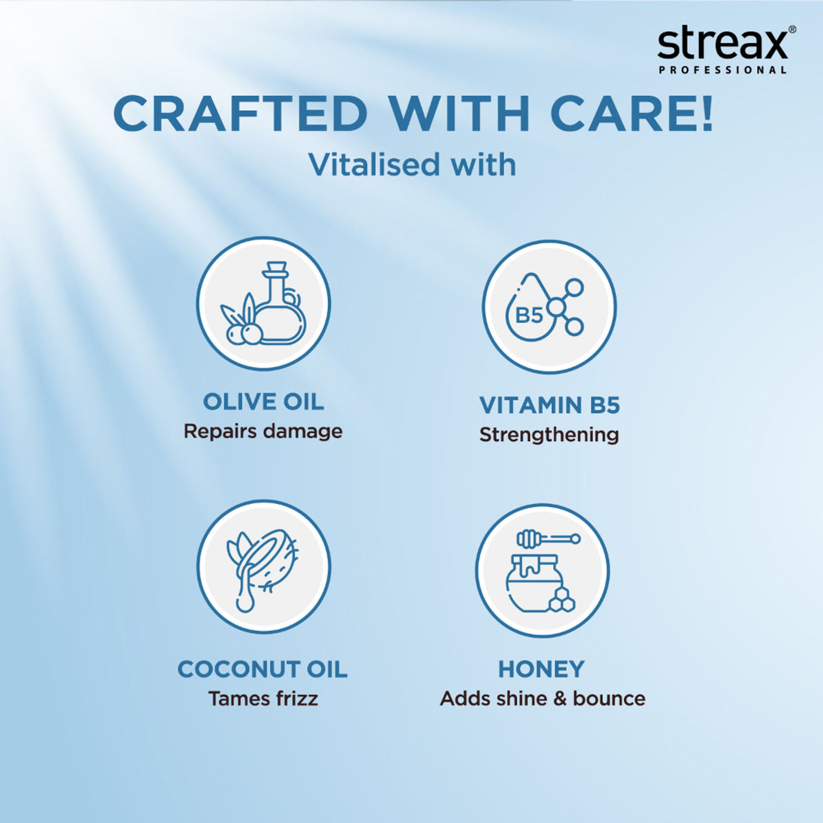 Streax Professional Spa Nourishment Shampoo, With Honey and Olive Oil