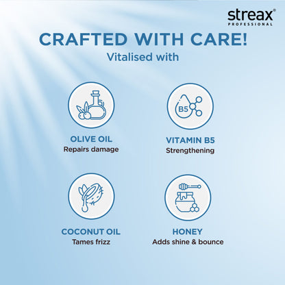 Streax Professional Spa Nourishment Shampoo, With Honey and Olive Oil