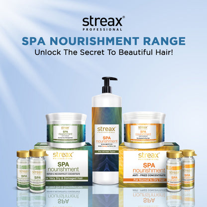 Streax Professional Spa Nourishment Shampoo, With Honey and Olive Oil