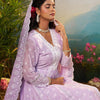 Dhiyona IE Floral Embroidered Pure Cotton Anarkali Kurta With Trousers & Dupatta