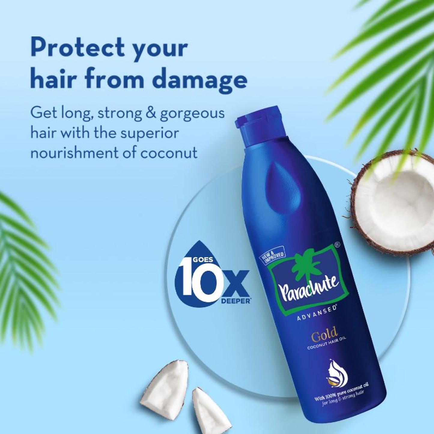 Parachute Advansed Gold Coconut Hair Oil With Vitamin-E For Long, Strong & Gorgeous Hair