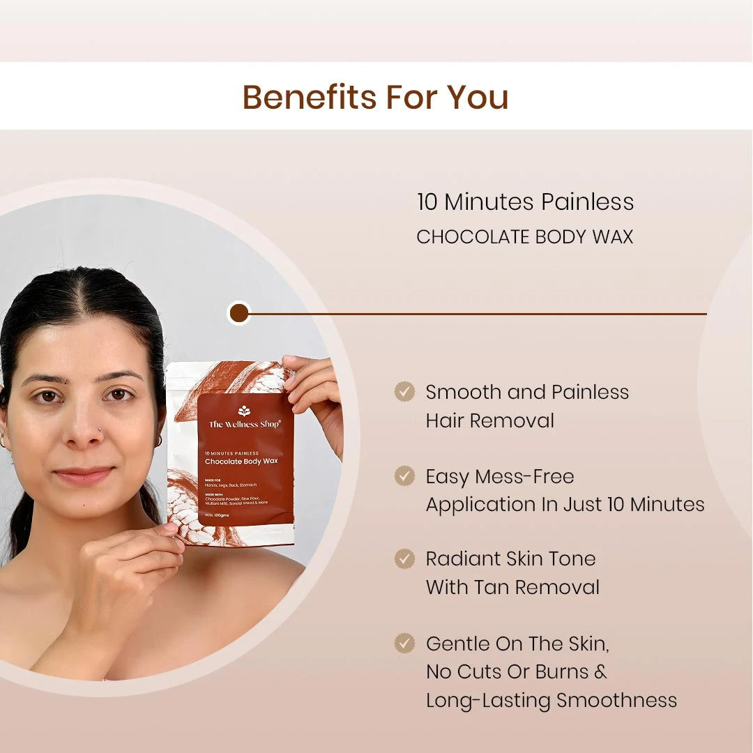 The Wellness Shop Chocolate Hair Removal Powder - Indyancart