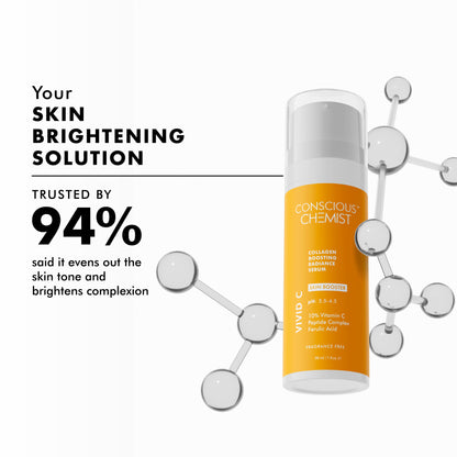 Conscious Chemist 10% Vitamin C Face Serum (Advanced) With Peptiide Complex For Glowing Skin