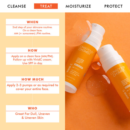Conscious Chemist 10% Vitamin C Face Serum (Advanced) With Peptiide Complex For Glowing Skin