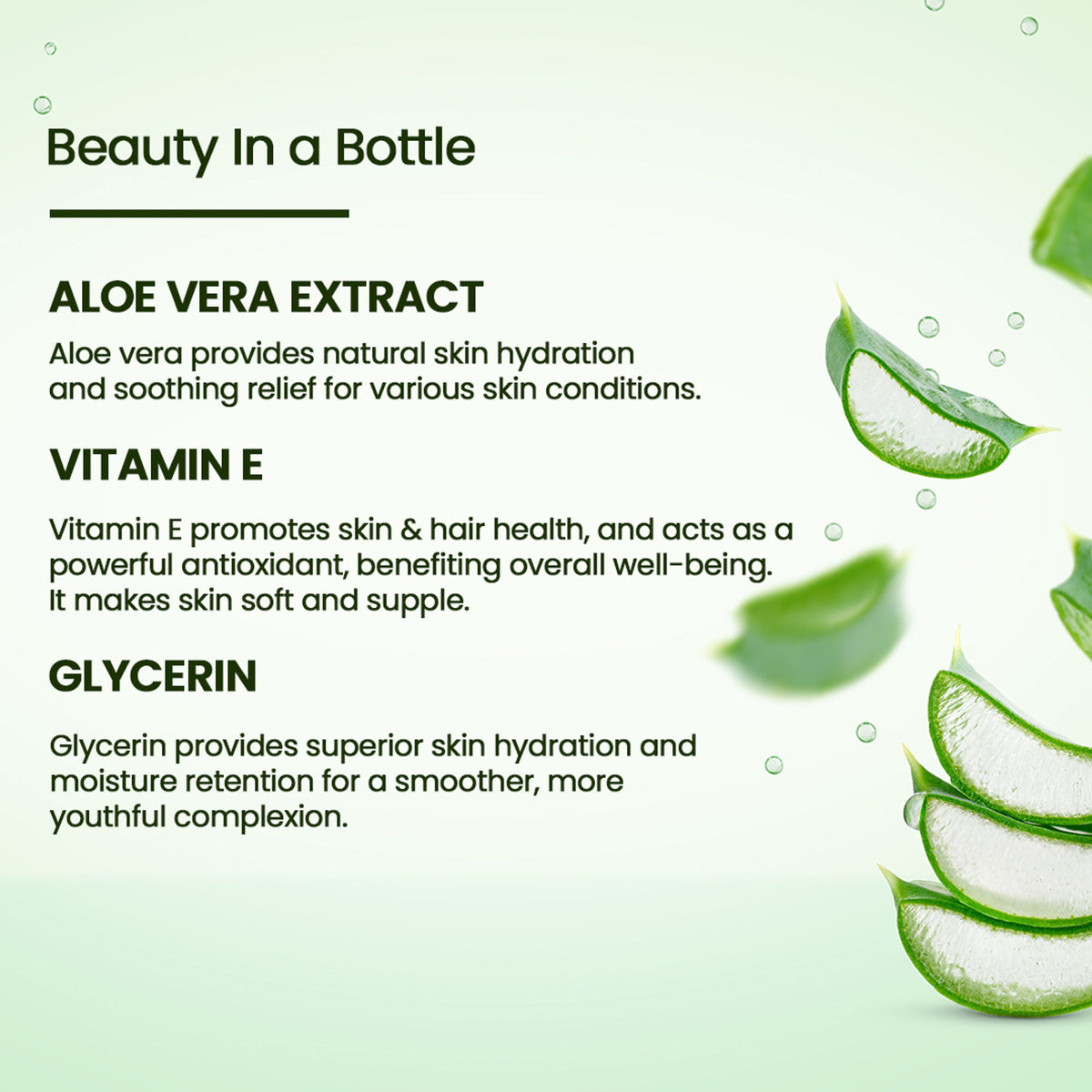 AromaMusk Aloe Vera Hydrating Gel with pure aloe vera and vitamin E, smooth gel texture for soothing skincare.