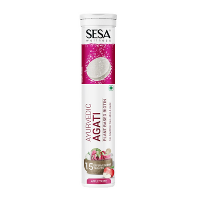 Sesa Ayurvedic Agati Plant Based Biotin Effervescent Tablets