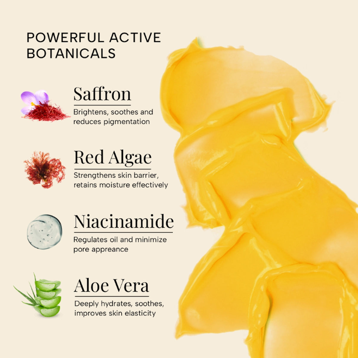 RAS Luxury Oils Saffron Kumkumadi Face Gel Creme With Aloevera & Red Algae