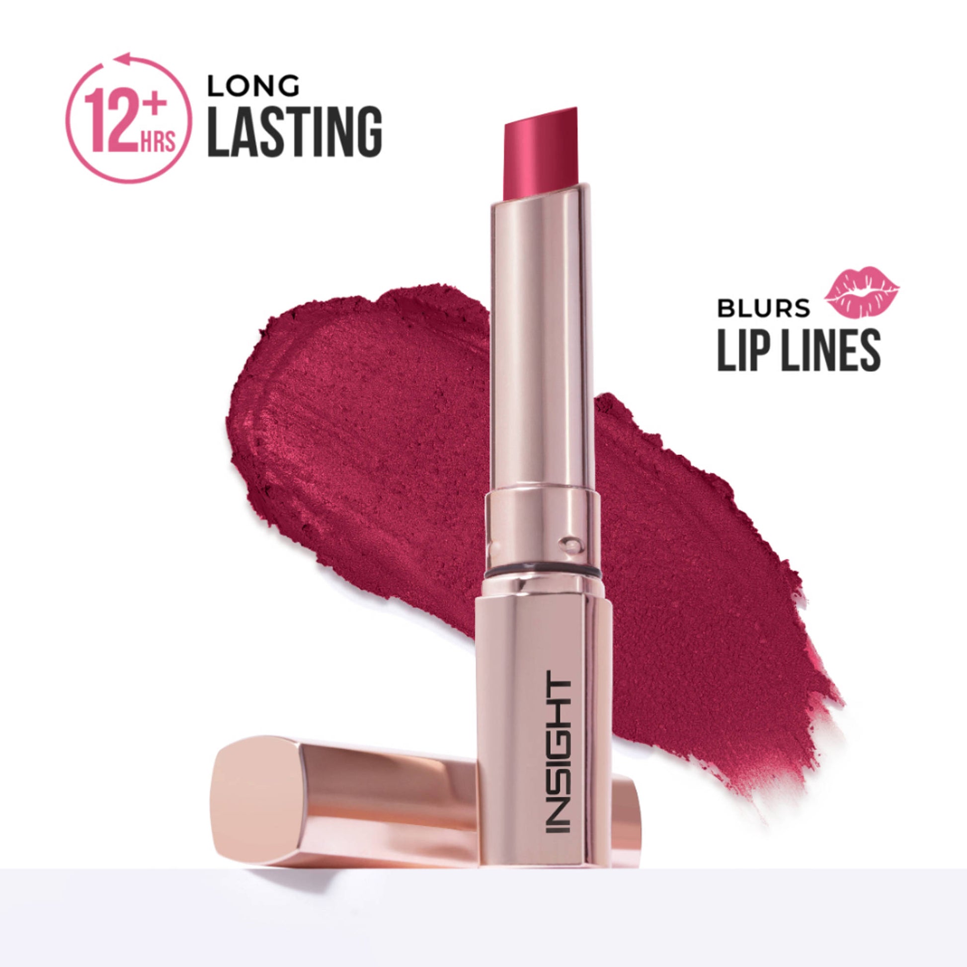 Insight Cosmetics Ultra Lightweight Mousse Formula Lipstick - Pink Chiffon