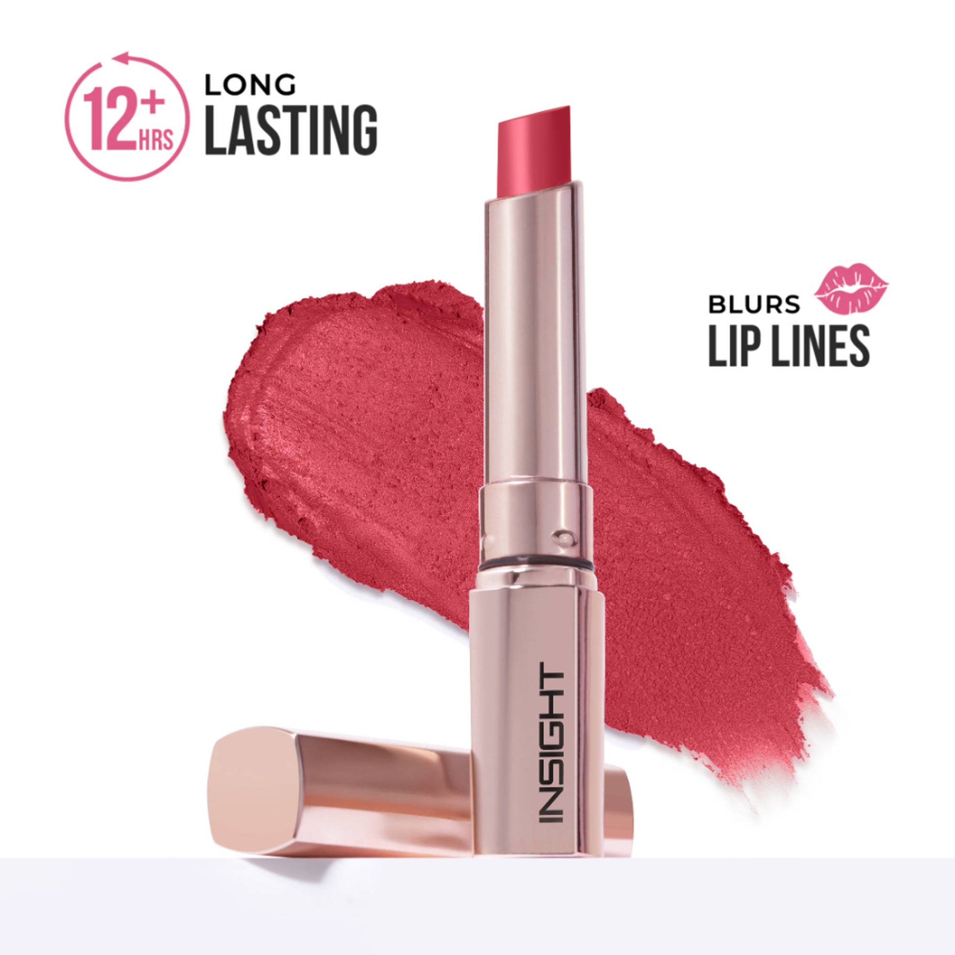 Insight Cosmetics Ultra Lightweight Mousse Formula Lipstick - Strawberry Frosting
