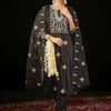 Dhiyona IE Ethnic Motifs Embroidered Straight Gotta Patti Kurta with Trousers & Dupatta