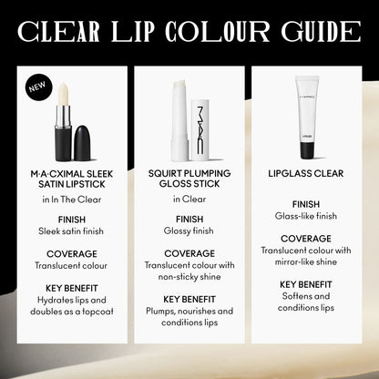 M.A.C MACximal Satin Lipstick - In The Clear