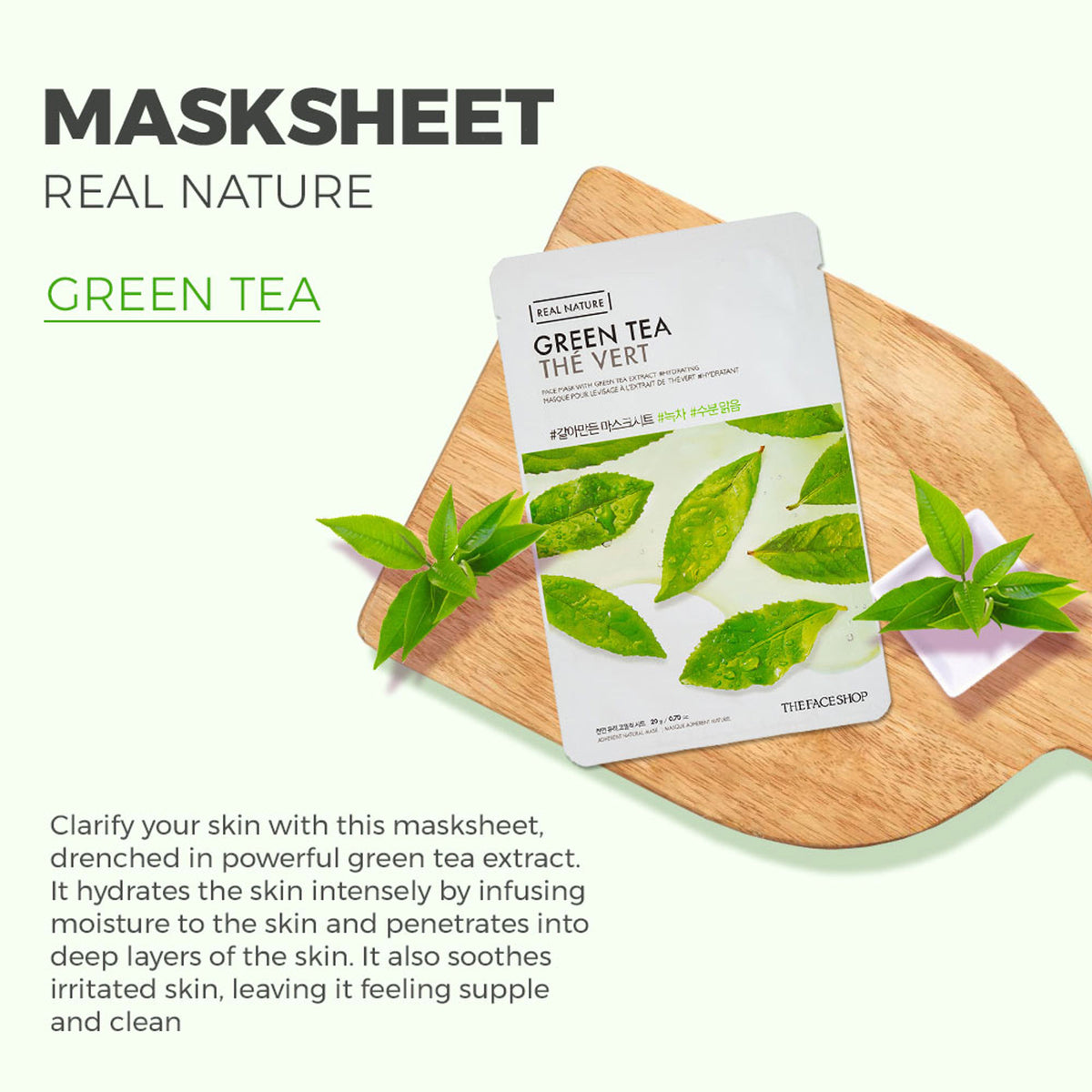 The Face Shop Real Nature Face Mask - Green Tea