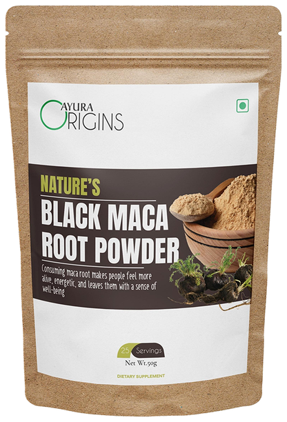 Ayura Origins Nature's Black Maca Root Powder