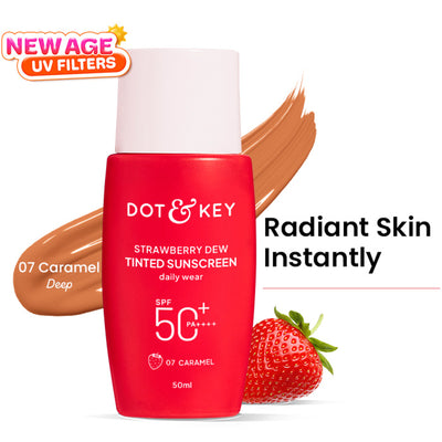 Dot & Key Strawberry Dew Tinted Sunscreen SPF 50+ PA++++ - 07 Caramel