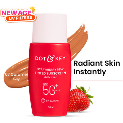 Dot & Key Strawberry Dew Tinted Sunscreen SPF 50+ PA++++ - 07 Caramel