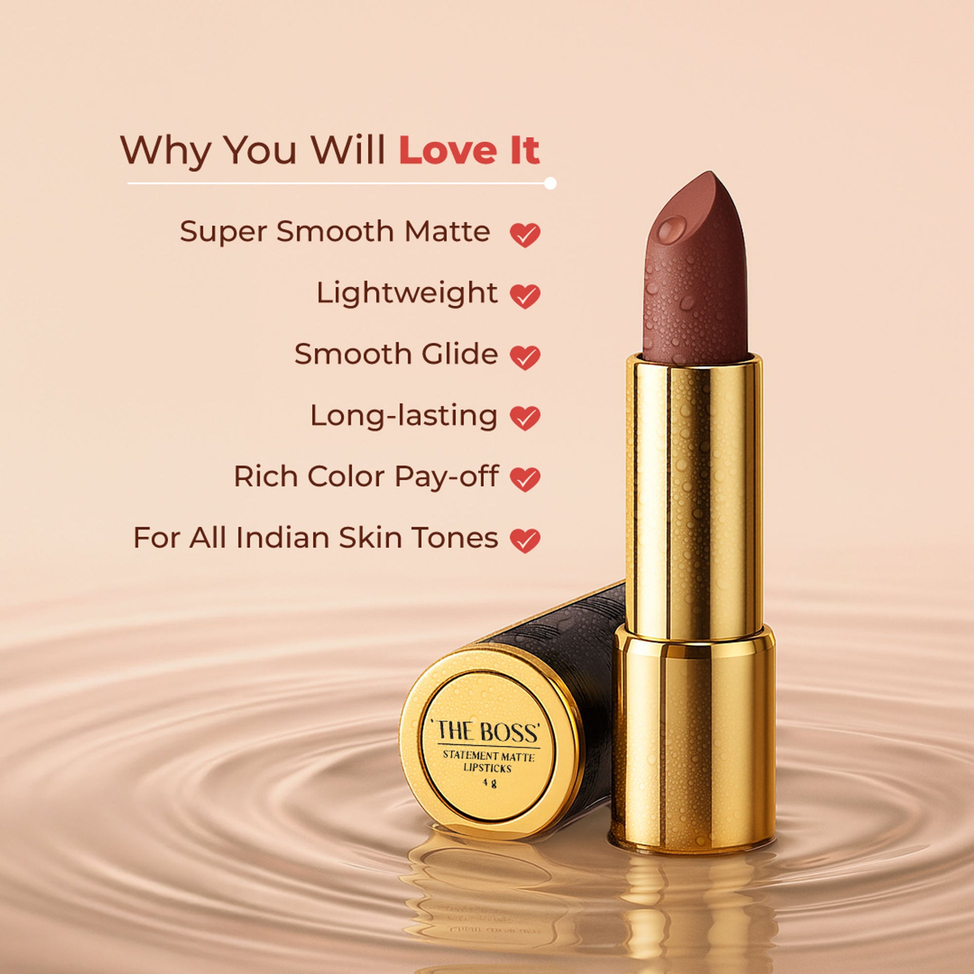 LoveChild Masaba Statement Matte Lipstick - Asap