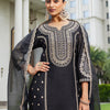 Indyancart IE Women Ethnic Motifs Embroidered Panelled Kurta with Trousers & With Dupatta