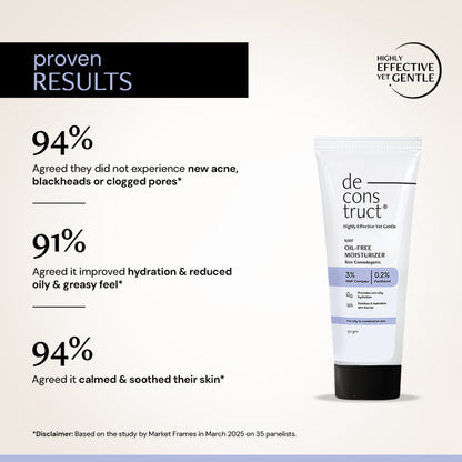 Deconstruct Oil-Free Moisturizer, Lightweight, Non-Sticky, 72H Hydration