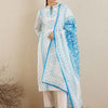 Dhiyona IE Ethnic Motifs Printed Mandarin Collar Cotton Straight Kurta & Trousers & Dupatta
