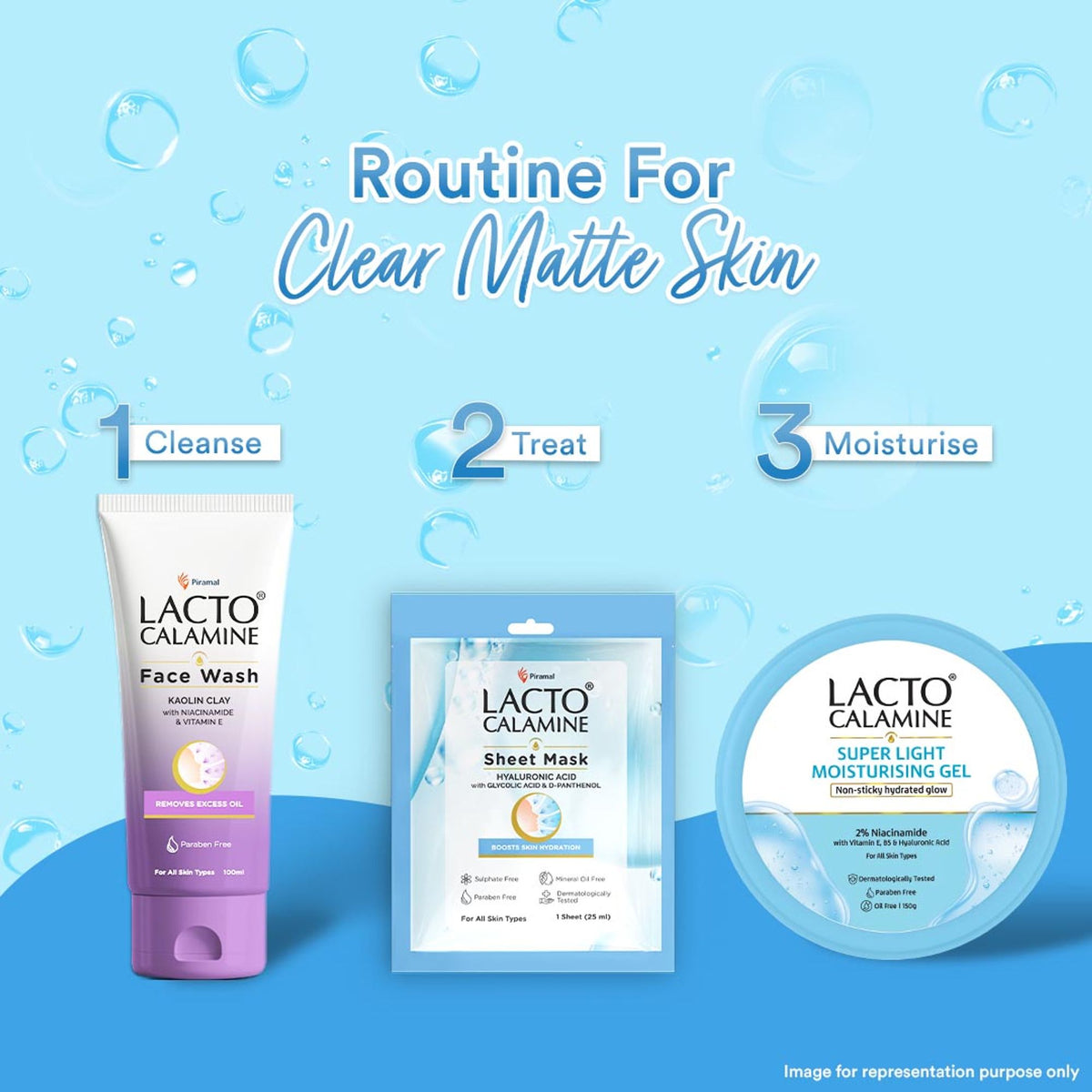 Lacto Calamine Hyaluronic Acid Face Serum Sheet Mask for Intense Hydration Refreshing Plumpy & Dewy Skin