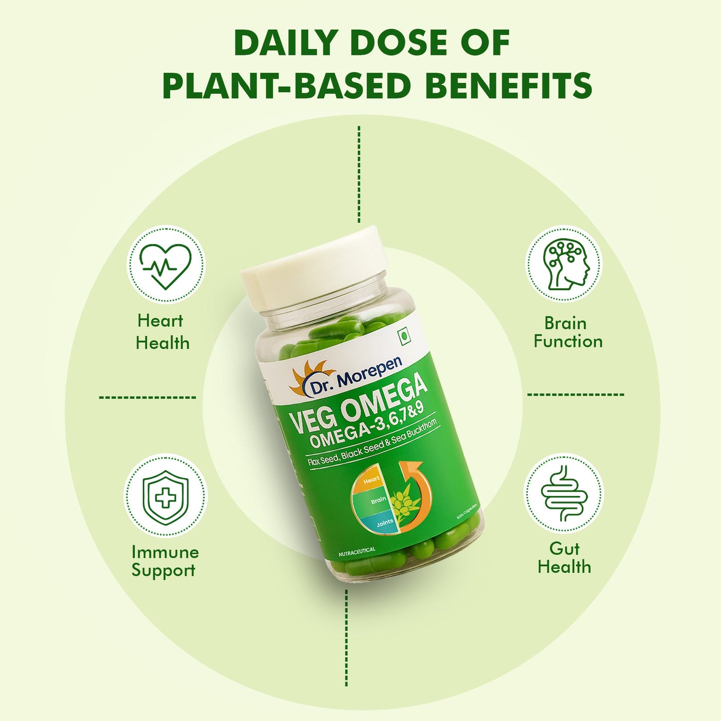 Dr. Morepen Veg-Omega Veg Capsules