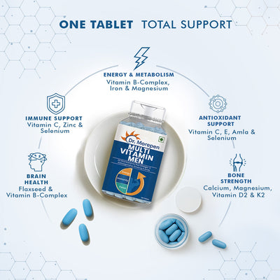Dr. Morepen Multivitamins For Men With Omega 3 & Herbs