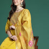 Dhiyona IE Ethnic Motifs Embroidered Sequinned Kurta with Trousers & With Dupatta
