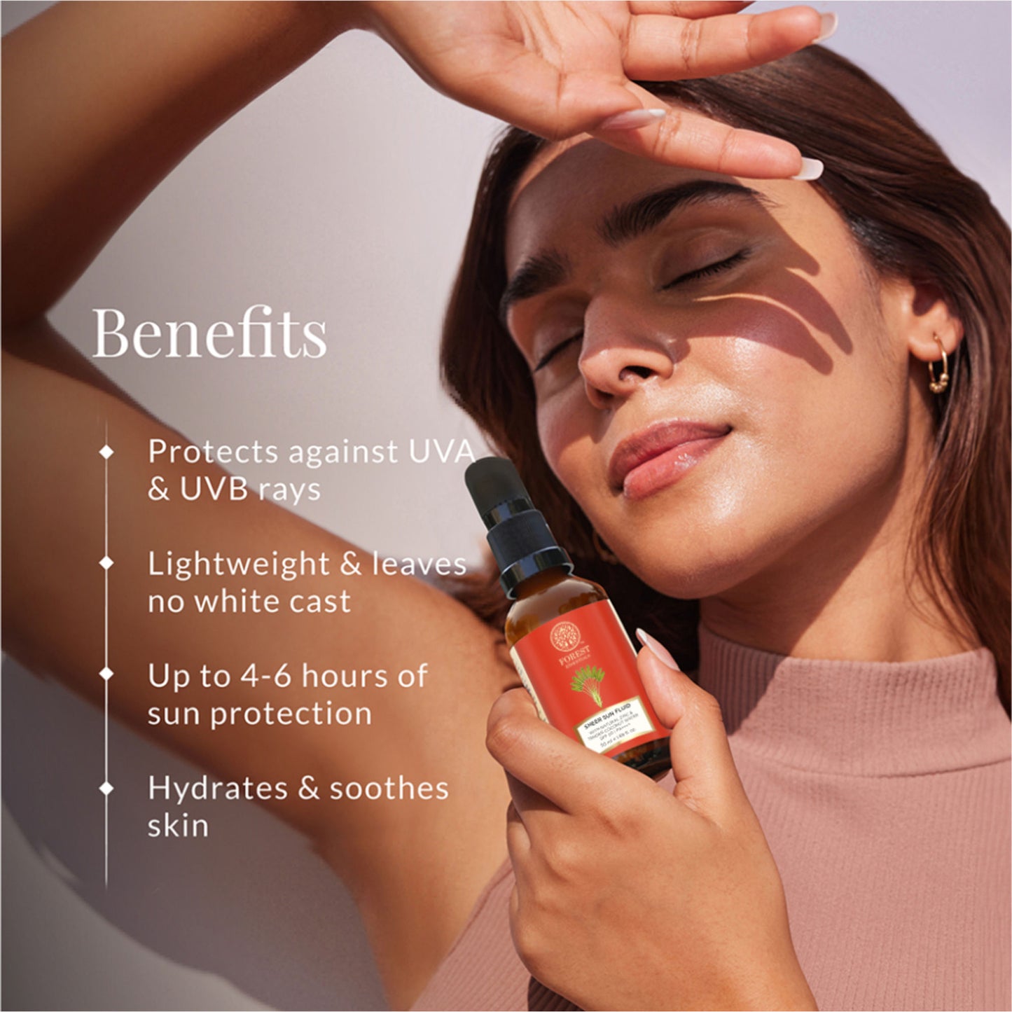 Forest Essentials Sheer Sun Fluid Sunscreen SPF 50 PA++++