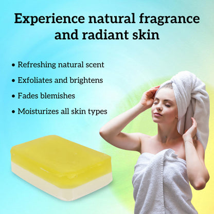 inatur Papaya & Coconut Soap For Brightening & Cleansing with Papaya Extract, Shea Butter & Coconut