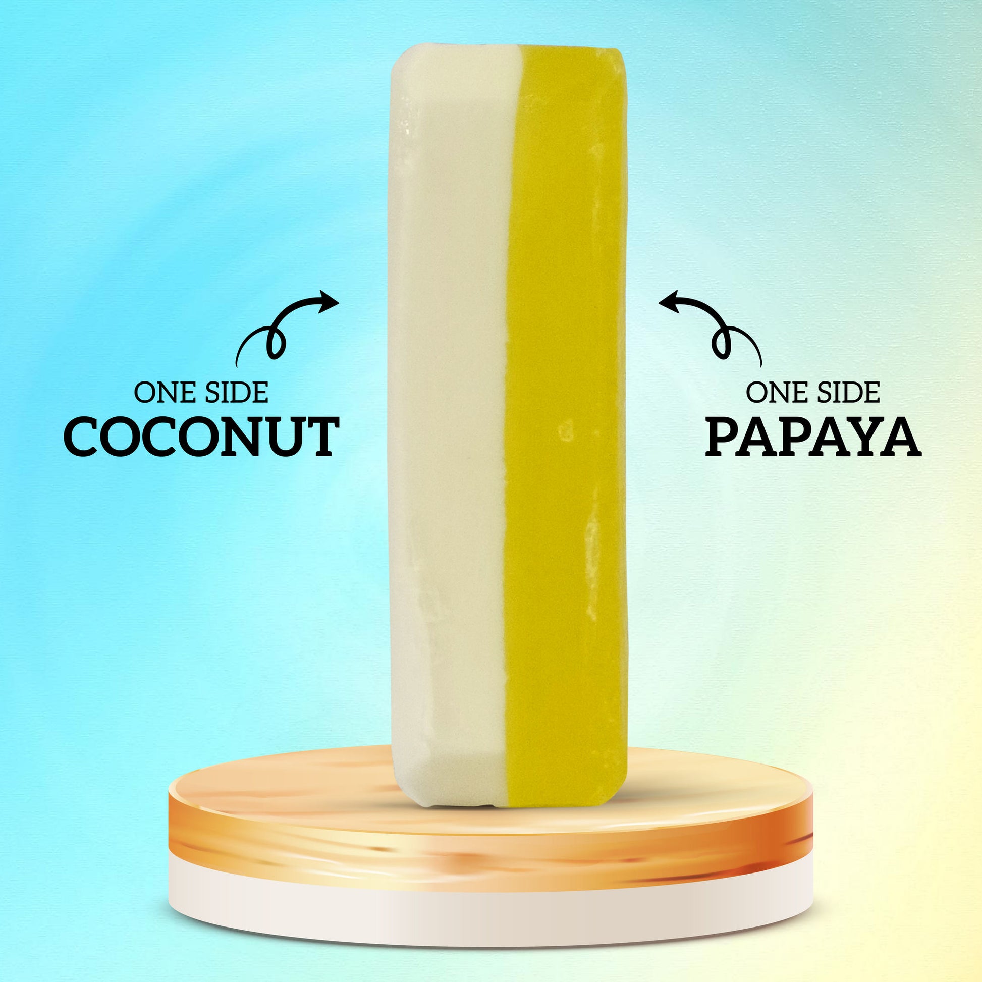 inatur Papaya & Coconut Soap For Brightening & Cleansing with Papaya Extract, Shea Butter & Coconut