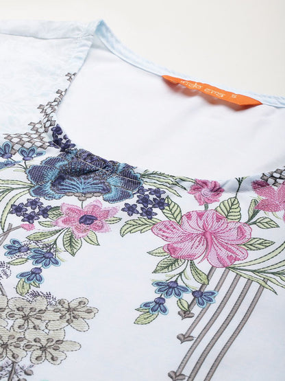 Dhiyona IE Ethnic Motifs Printed Kurta With Trousers & Dupatta
