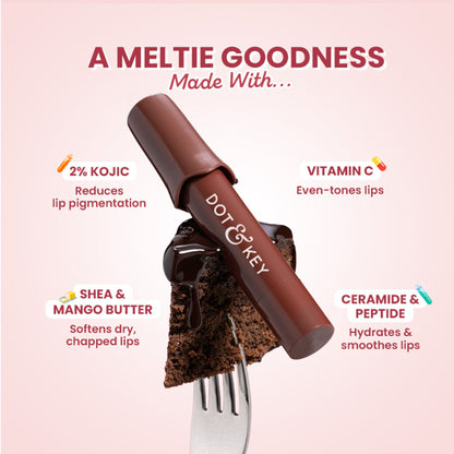 Dot & Key Meltie Lip Balm SPF 50+ PA+++ - Cocoa Creme