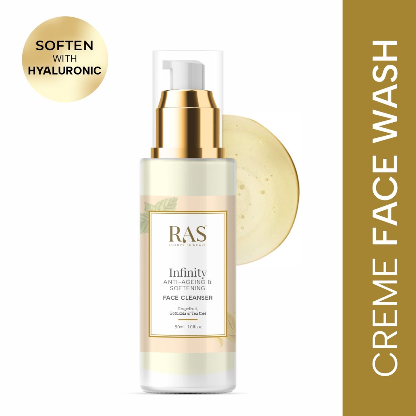 RAS Luxury Oils Infinity Anti Ageing Creme Face Wash Cleanser