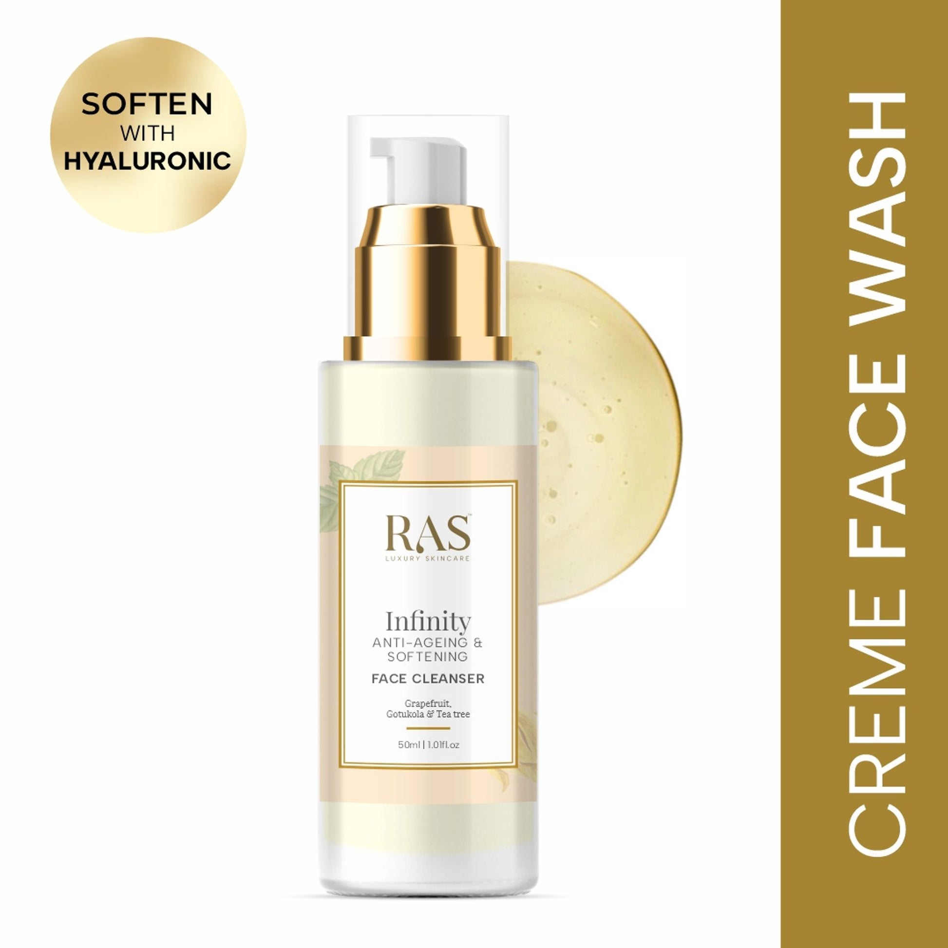 RAS Luxury Oils Infinity Anti Ageing Creme Face Wash Cleanser