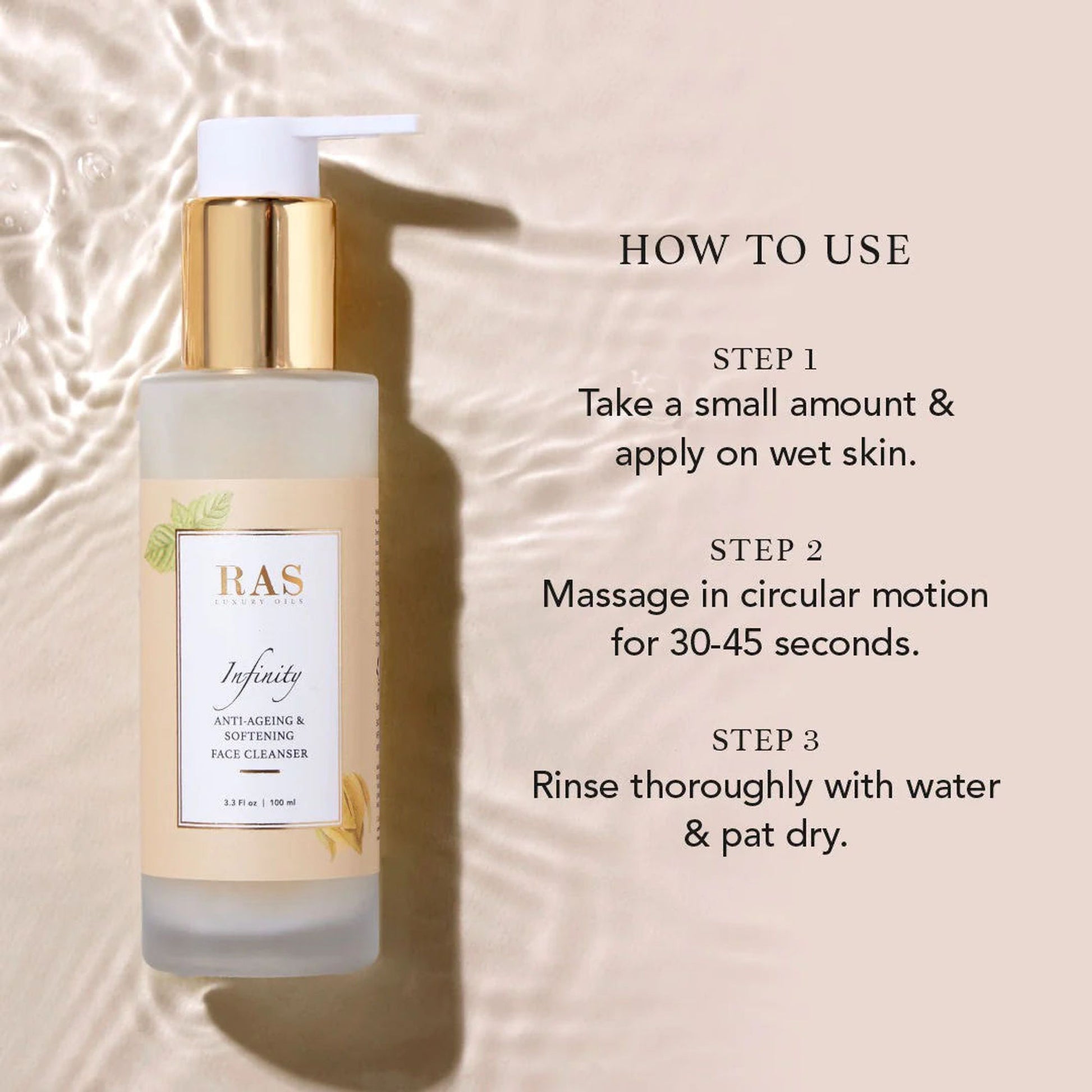 RAS Luxury Oils Infinity Anti Ageing Creme Face Wash Cleanser