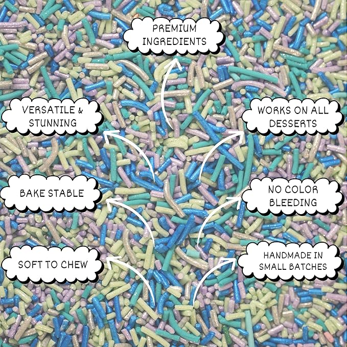 Confect Rainbow Sprinkles for Decoration 04